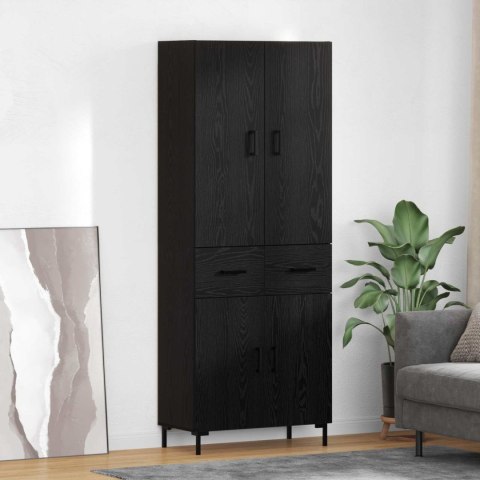 KOMODA CZARNY DĄB 69,5X34X180CM
