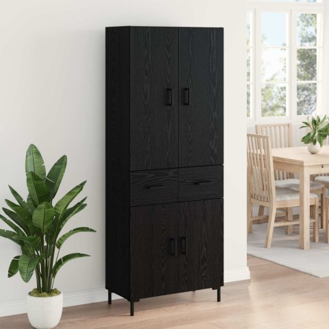 KOMODA CZARNY DĄB 69,5X34X180CM