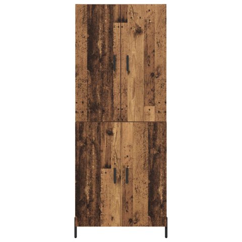 KOMODA MONTOWANE NA ŚCIANIE STARE DREWNO 69,5X34X180CM