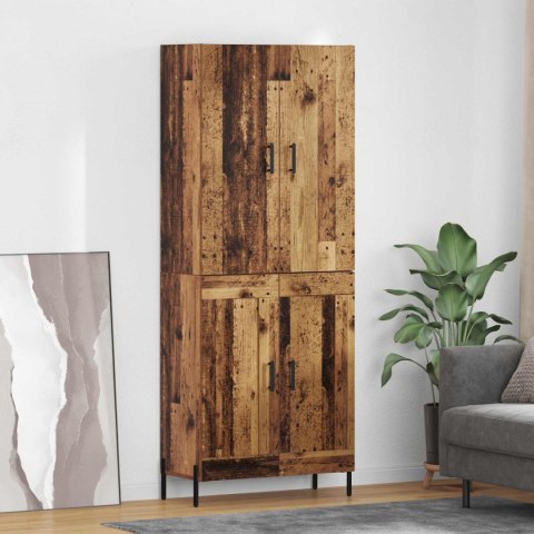 KOMODA MONTOWANE NA ŚCIANIE STARE DREWNO 69,5X34X180CM