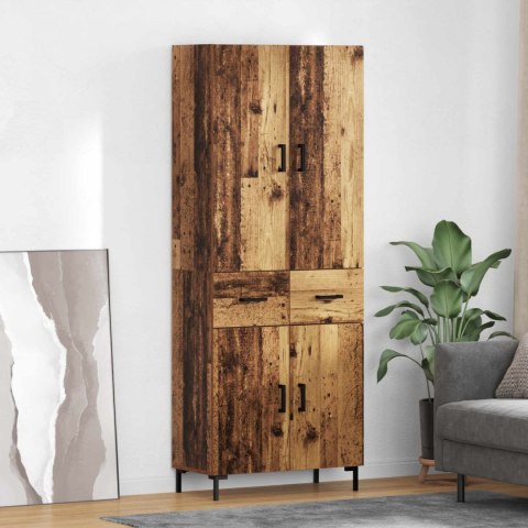 KOMODA MONTOWANE NA ŚCIANIE STARE DREWNO 69,5X34X180CM