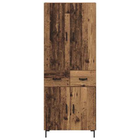 KOMODA MONTOWANE NA ŚCIANIE STARE DREWNO 69,5X34X180CM