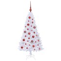 SZTUCZNA CHOINKA Z 150 DIODAMI LED BIAŁA 120CM