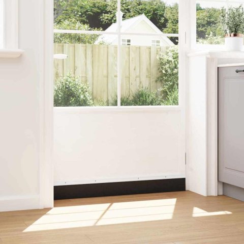 VidaXL Uszczelki z szczotką do drzwi na zatrzask 12 pcs Biały 100 cm