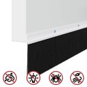 VidaXL Uszczelki z szczotką do drzwi na zatrzask 12 pcs Biały 100 cm