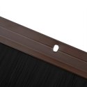 VidaXL Uszczelki z szczotką do drzwi na zatrzask 12 pcs Brązowy 100 cm