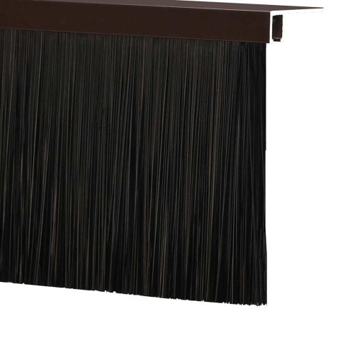 VidaXL Uszczelki z szczotką do drzwi na zatrzask 12 pcs Brązowy 100 cm