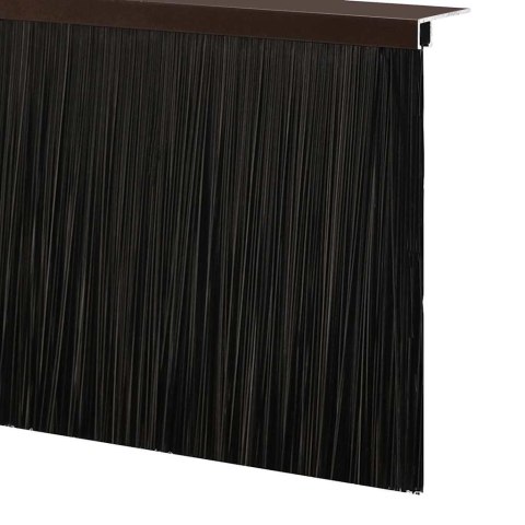 VidaXL Uszczelki z szczotką do drzwi na zatrzask 12 pcs Brązowy 100 cm