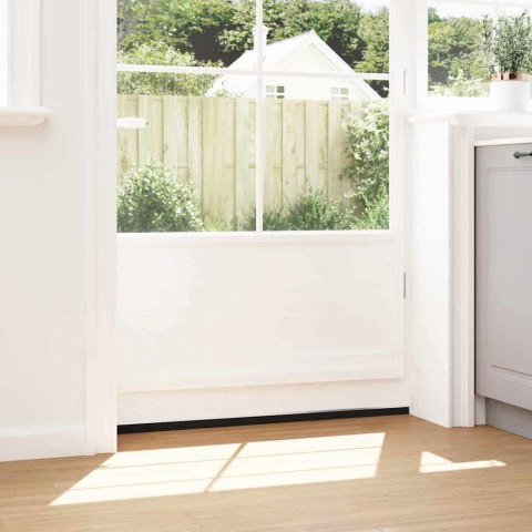 VidaXL Uszczelki z szczotką do drzwi na zatrzask 12 pcs Srebrny 100 cm