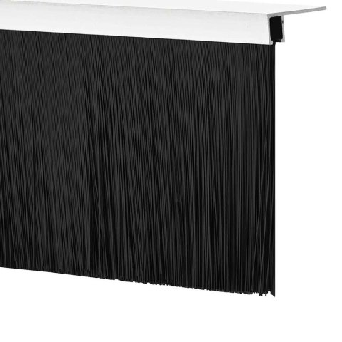 VidaXL Uszczelki z szczotką do drzwi na zatrzask 12 pcs Srebrny 100 cm