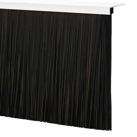 VidaXL Uszczelki z szczotką do drzwi na zatrzask 12 pcs Srebrny 100 cm