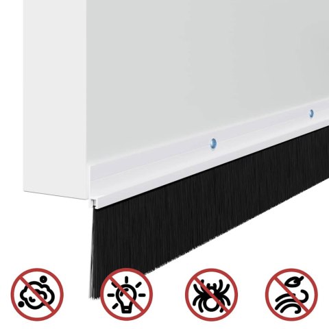 USZCZELKA DO DRZWI ZE SZCZOTKĄ IZOLACYJNA 2 SZT. BIAŁE 100 CM