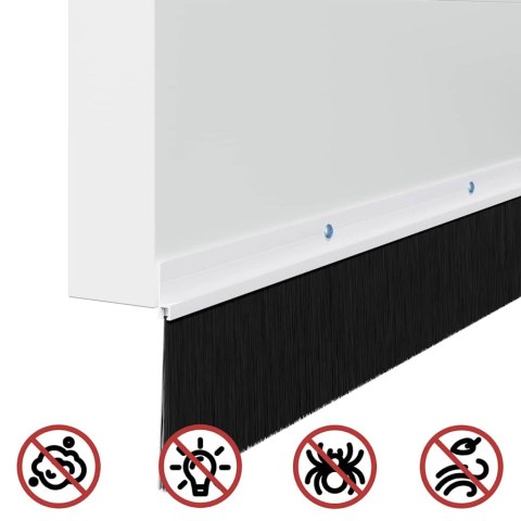 USZCZELKA DO DRZWI ZE SZCZOTKĄ IZOLACYJNA 2 SZT. BIAŁE 100 CM