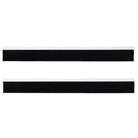 VidaXL Uszczelki z szczotką do drzwi na zatrzask 2 pcs Biały 100 cm