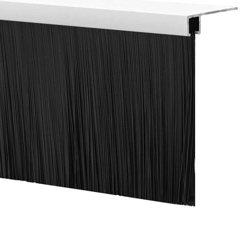 USZCZELKA DO DRZWI ZE SZCZOTKĄ IZOLACYJNA 2 SZT. BIAŁE 100 CM