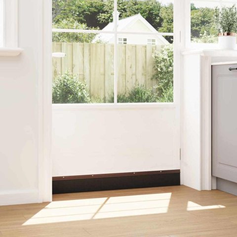 VidaXL Uszczelki z szczotką do drzwi na zatrzask 2 pcs Brązowy 100 cm