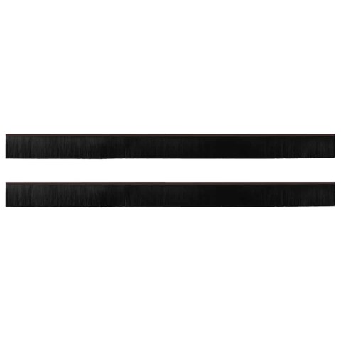 USZCZELKA DO DRZWI ZE SZCZOTKĄ IZOLACYJNA 2 SZT. BRĄZOWE 100 CM