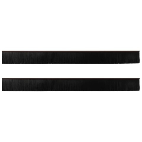 USZCZELKA DO DRZWI ZE SZCZOTKĄ IZOLACYJNA 2 SZT. BRĄZOWE 100 CM