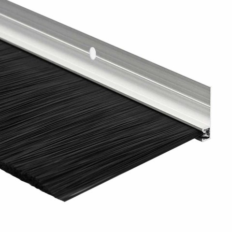 USZCZELKA DO DRZWI ZE SZCZOTKĄ IZOLACYJNA 2 SZT. SREBRNE 100 CM