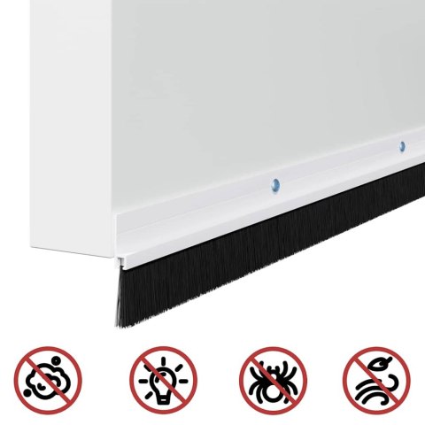 USZCZELKA DO DRZWI ZE SZCZOTKĄ IZOLACYJNA 6 SZT. BIAŁE 100 CM