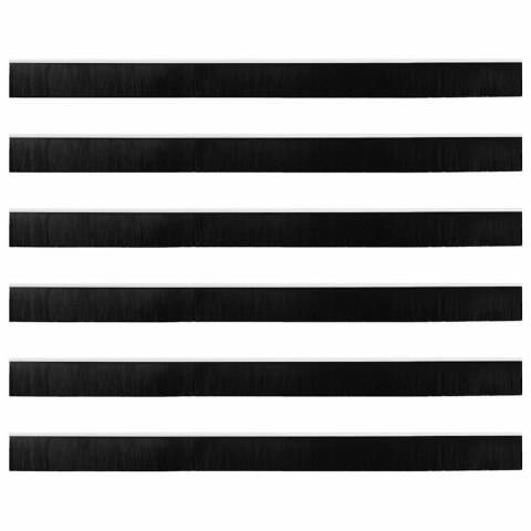 USZCZELKA DO DRZWI ZE SZCZOTKĄ IZOLACYJNA 6 SZT. BIAŁE 100 CM