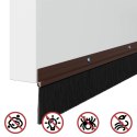 USZCZELKA DO DRZWI ZE SZCZOTKĄ IZOLACYJNA 6 SZT. BRĄZOWE 100 CM