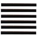 VidaXL Uszczelki z szczotką do drzwi na zatrzask 6 pcs Brązowy 100 cm