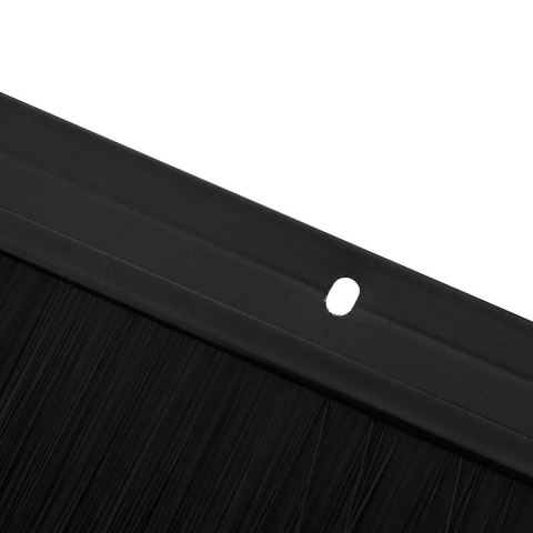 USZCZELKA DO DRZWI ZE SZCZOTKĄ IZOLACYJNA 6 SZT. CZARNE 100 CM