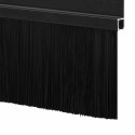 VidaXL Uszczelki z szczotką do drzwi na zatrzask 6 pcs Czarny 100 cm