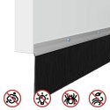 VidaXL Uszczelki z szczotką do drzwi na zatrzask 6 pcs Srebrny 100 cm