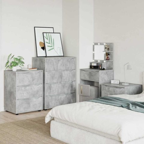 SZAFY DO PRZECHOWYWANIA 2 SZT. BETONOWY SZARY 80X48X105CM