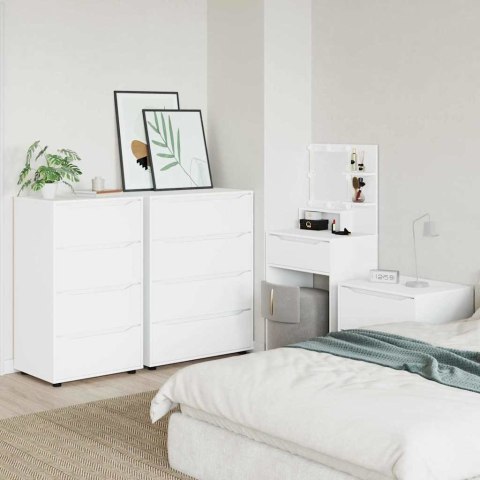 SZAFY DO PRZECHOWYWANIA 2 SZT. BIAŁY 60X48X105CM