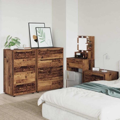 SZAFY DO PRZECHOWYWANIA 2 SZT. STARE DREWNO 60X48X105CM