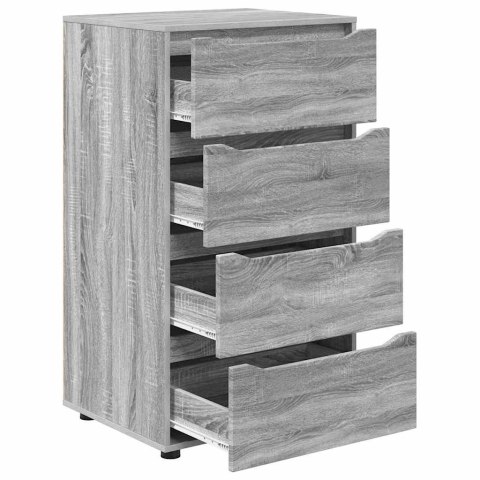 SZAFY DO PRZECHOWYWANIA 2 SZT. SZARY SONOMA 60X48X105CM