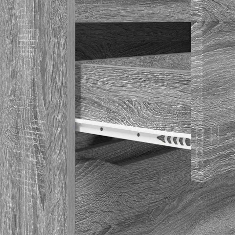 SZAFY DO PRZECHOWYWANIA 2 SZT. SZARY SONOMA 60X48X105CM