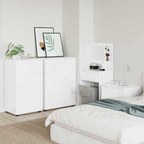 SZAFY DO PRZECHOWYWANIA 2 SZT. POŁYSK BIAŁY