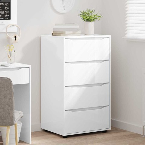 SZAFY DO PRZECHOWYWANIA 2 SZT. POŁYSK BIAŁY