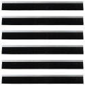 VidaXL Szczotki uszczelniające do drzwi samoprzylepne 6 pcs Srebrny