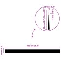 VidaXL Szczotki uszczelniające do drzwi samoprzylepne 6 pcs Srebrny