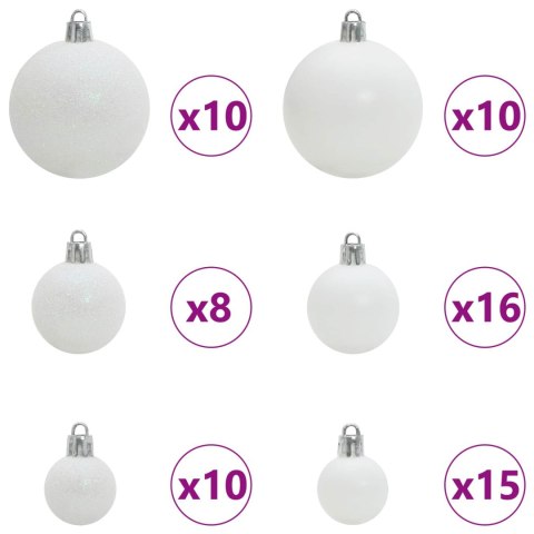 SZTUCZNA CHOINKA Z 300 DIODAMI LED BIAŁA 180CM