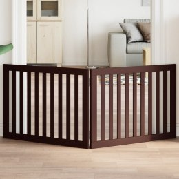 SKŁADANA BRAMKA DLA PSA 2 PANELE BRĄZ 160CM