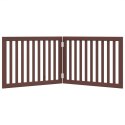 SKŁADANA BRAMKA DLA PSA 2 PANELE BRĄZ 160CM