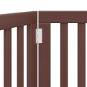 SKŁADANA BRAMKA DLA PSA 2 PANELE BRĄZ 160CM
