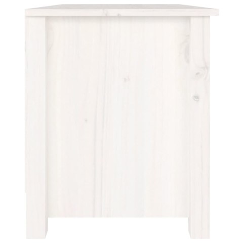 SZAFKA NA BUTY BIAŁA 70X38X45,5CM DREWNO SOSNOWE