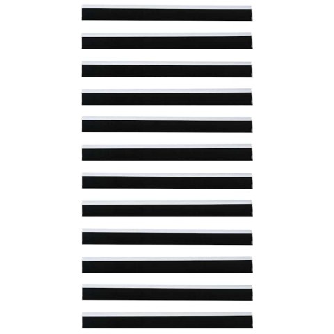 VidaXL Szczotki uszczelniające do drzwi samoprzylepne 12 pcs Biały