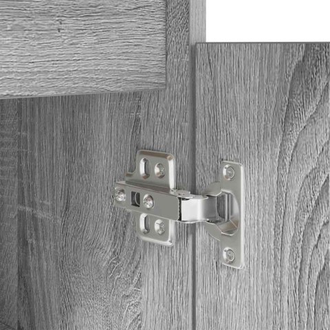 BIURKO Z SZUFLADĄ Z PÓŁKĄ SZARY DĄB SONOMA 140X49X76CM