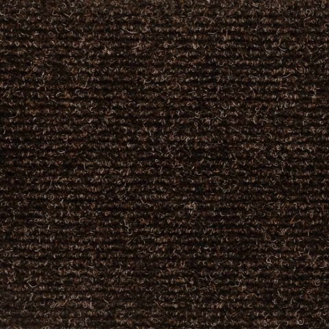 MATY NA SCHODY SAMOPRZYLEPNE 10 SZT. 56X17X3CM BRĄZOWE PÓŁOKRĄGŁE