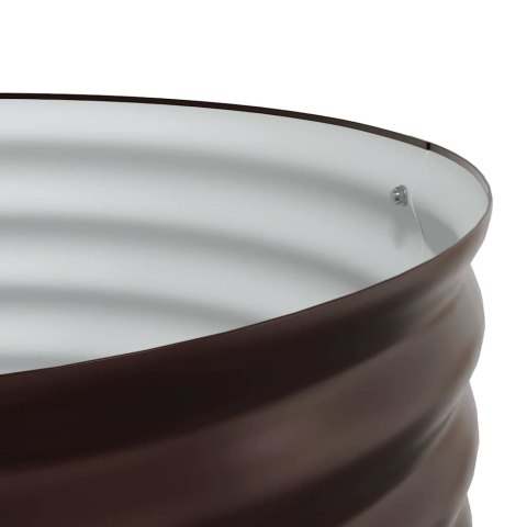 PODNIESIONA RABATA OGRODOWA BRĄZOWY 80 X 80 X 44 CM STAL