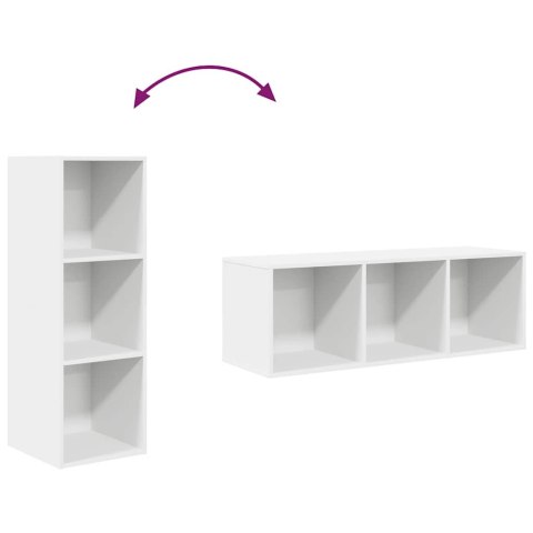 WISZĄCA SZAFKA POD TV BIAŁA 37X37X107CM