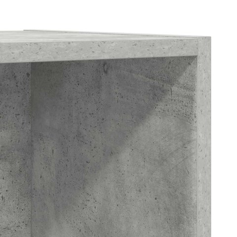 WISZĄCA SZAFKA TV SZAROŚĆ BETONU 37X37X142,5CM